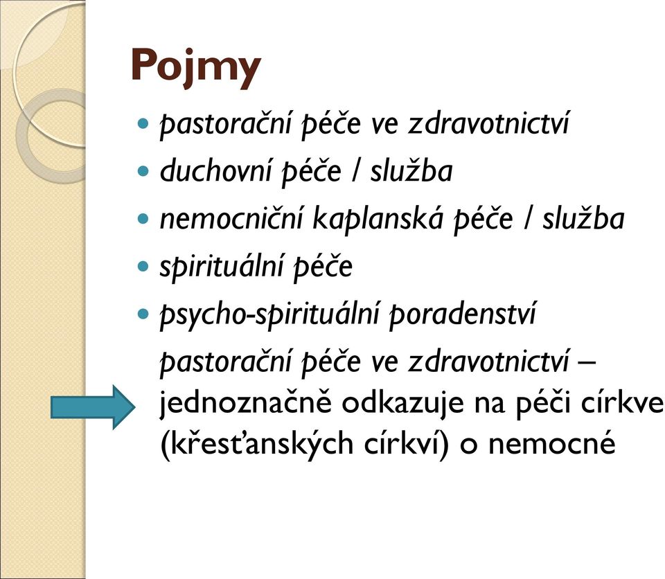 psycho-spirituální poradenství pastorační péče ve