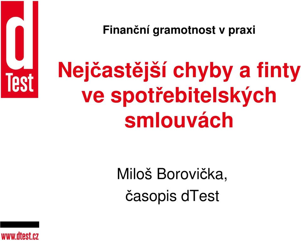 spotřebitelských smlouvách