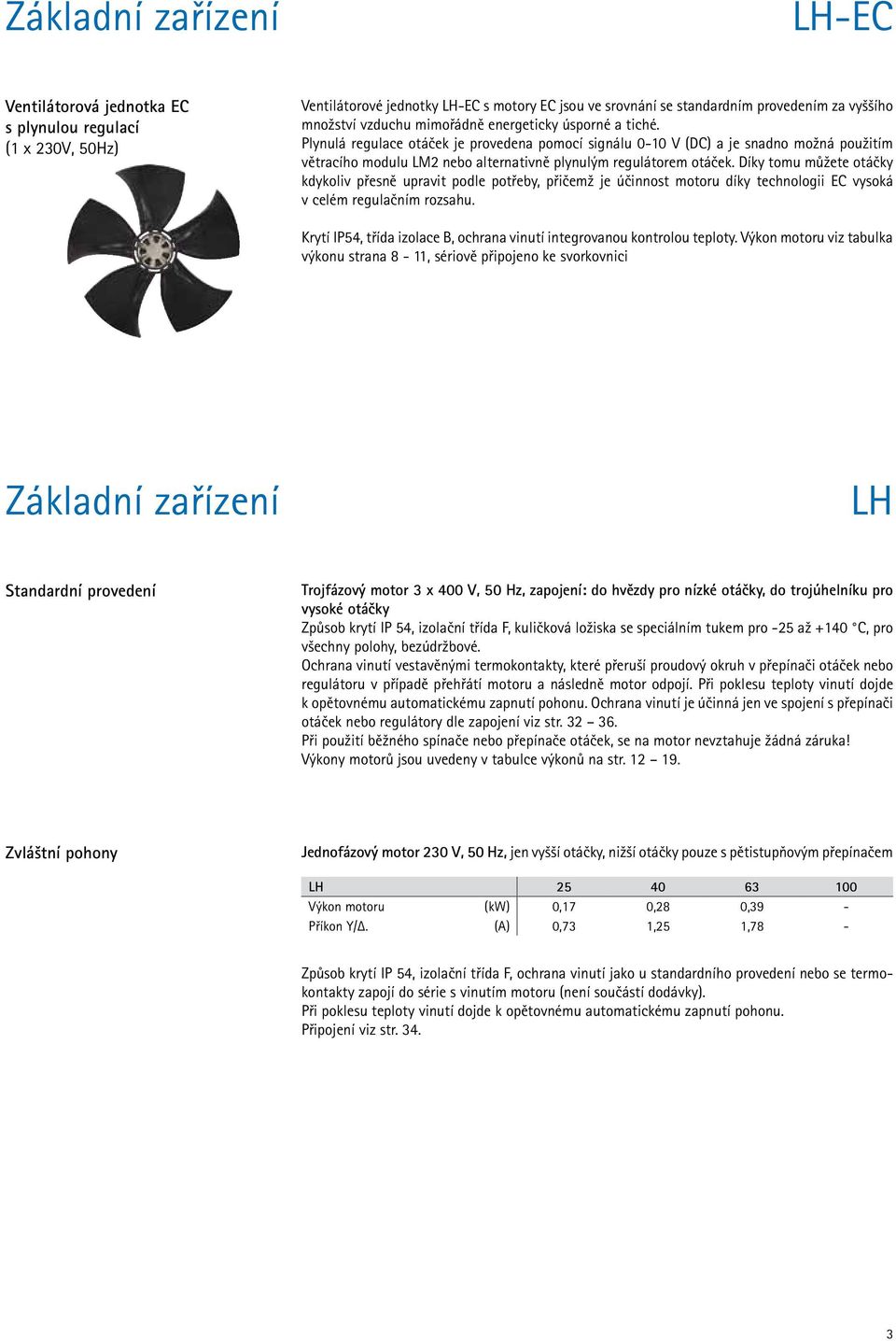 Díky tomu můžete otáčky kdykoliv přesně upravit podle potřeby, přičemž je účinnost motoru díky technologii EC vysoká v celém regulačním rozsahu.