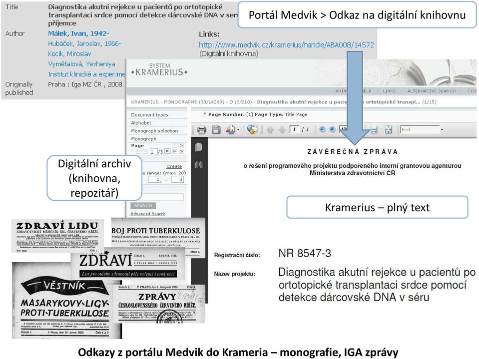 repozitář) Kramerius plný text Odkazy z