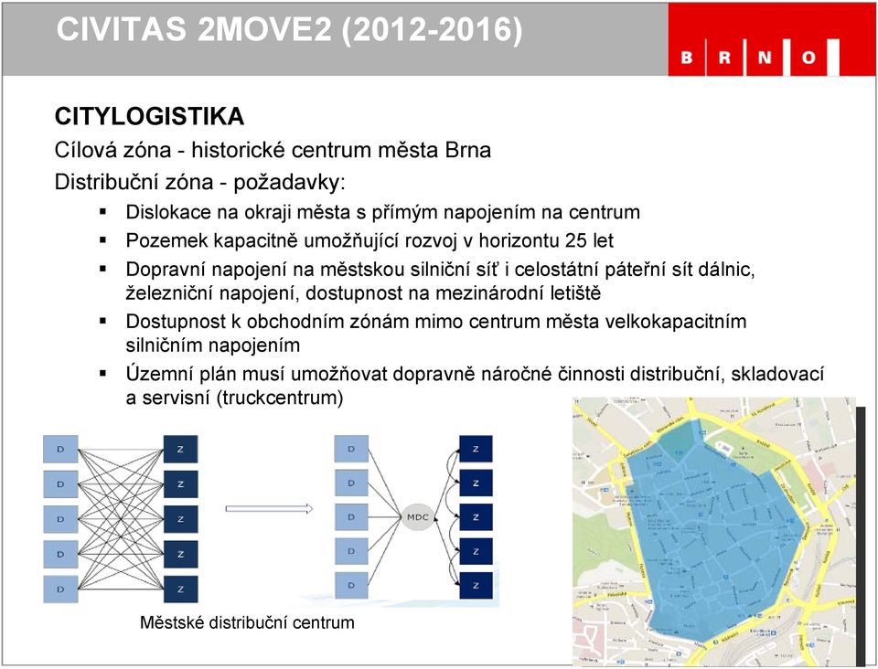 páteřní sít dálnic, železniční napojení, dostupnost na mezinárodní letiště Dostupnost k obchodním zónám mimo centrum města velkokapacitním