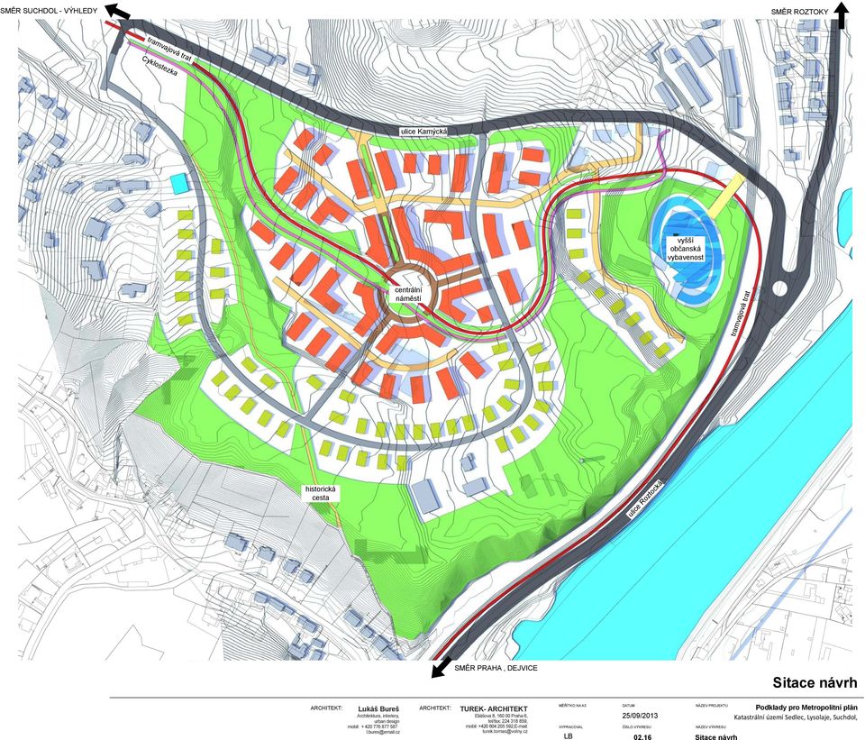 centrální náměstí tramvajová trat historická cesta