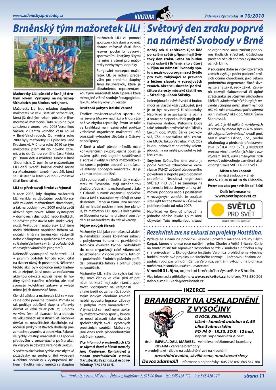 Tato skupina byla založena v únoru roku 2008 Veronikou Váskou v Centru volného času Louka v Brně-Vinohradech. Od května roku 2009 byly mažoretky LILI předány Janě Krusberské.