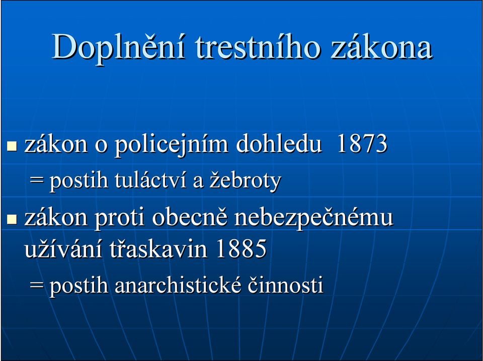 ctví a žebroty zákon proti obecně