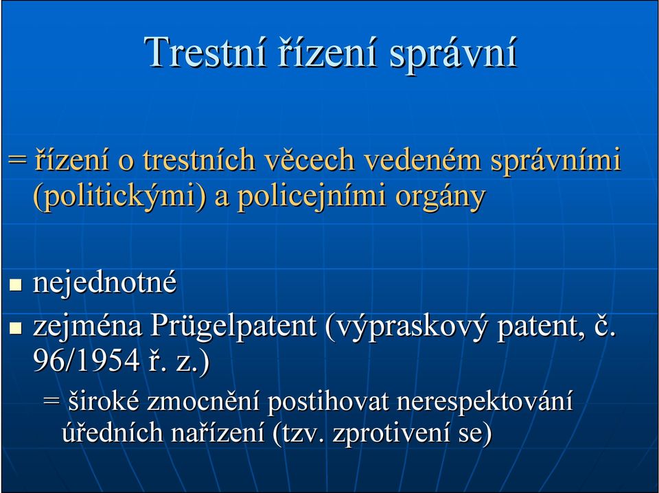 Prügelpatent (výpraskový patent, č. 96/1954 ř.. z.