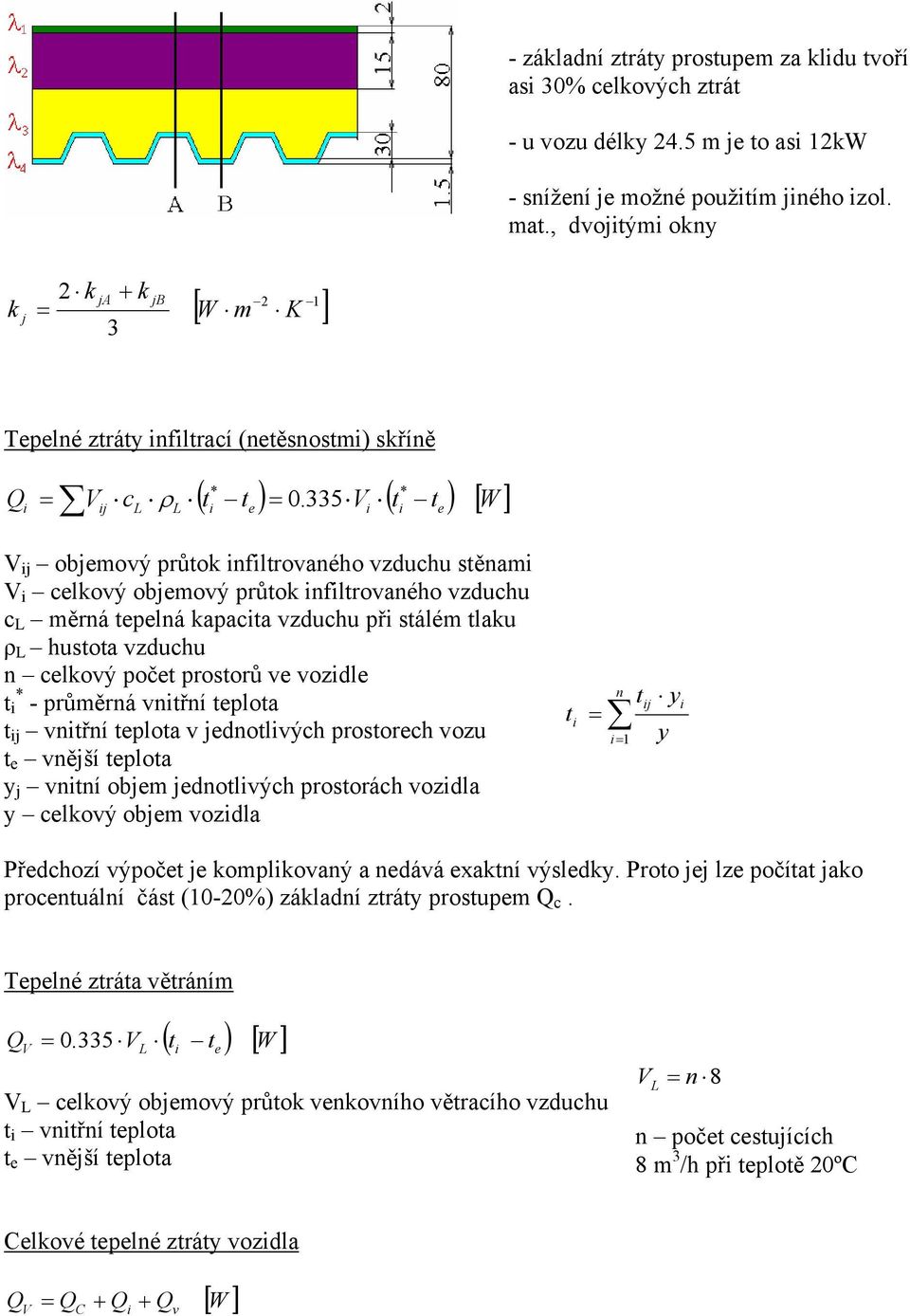 335 V ( t t ) [ W ] V obmový průtok fltrovaého vzduchu stěam V clkový obmový průtok fltrovaého vzduchu c L měrá tplá kapacta vzduchu př stálém tlaku ρ L hustota vzduchu clkový počt prostorů v vozdl t