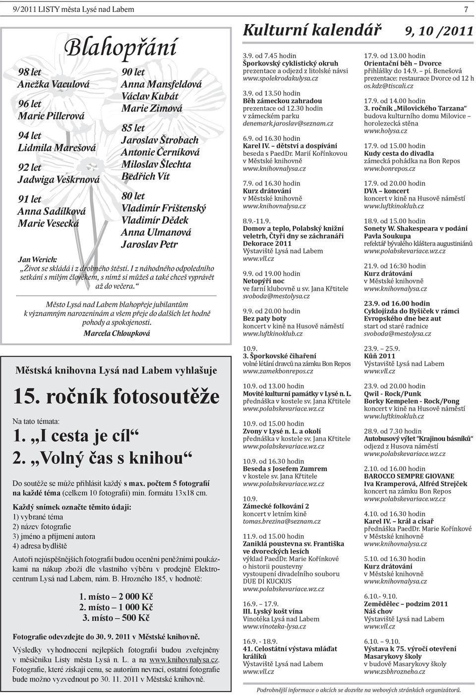 LISTY. město Lysá nad Labem a okolí Cena: 9 Kč 9 / PDF Free Download
