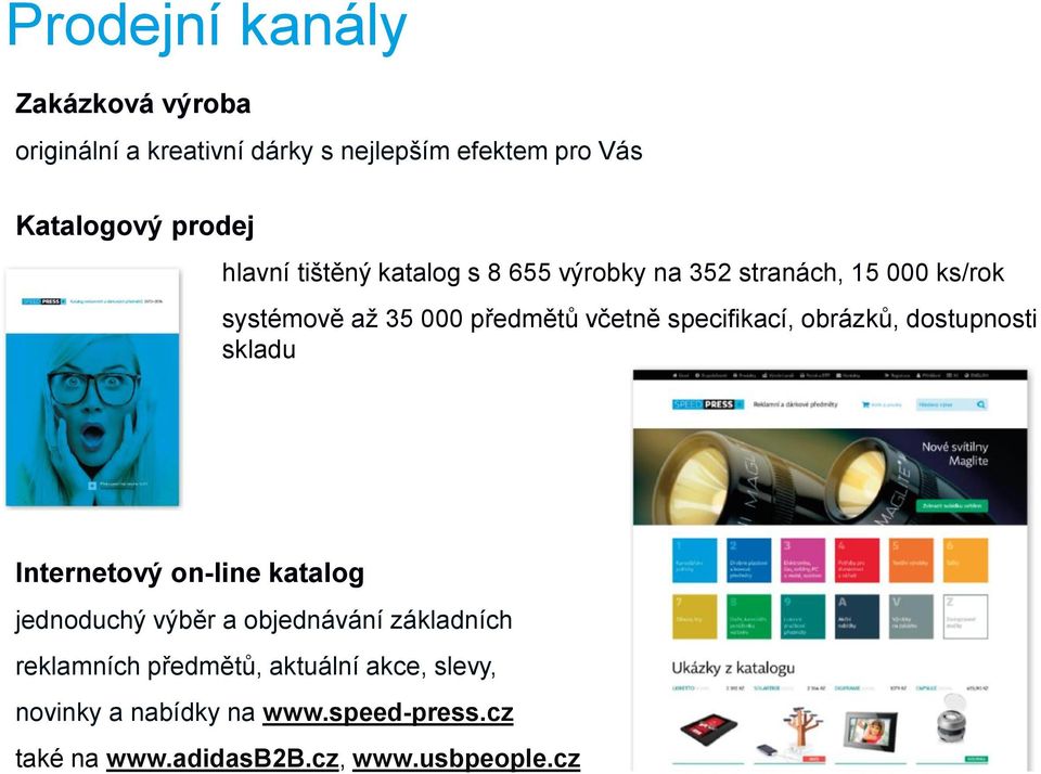 specifikací, obrázků, dostupnosti skladu Internetový on-line katalog jednoduchý výběr a objednávání základních