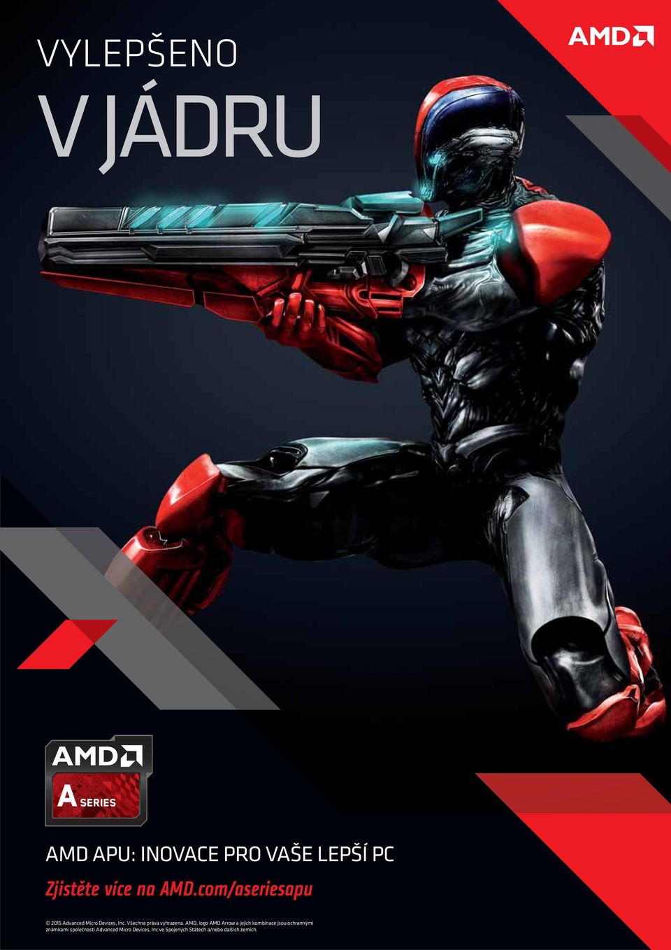 AMD, logo AMD Arrow a jejich kombinace jsou ochrannými známkami