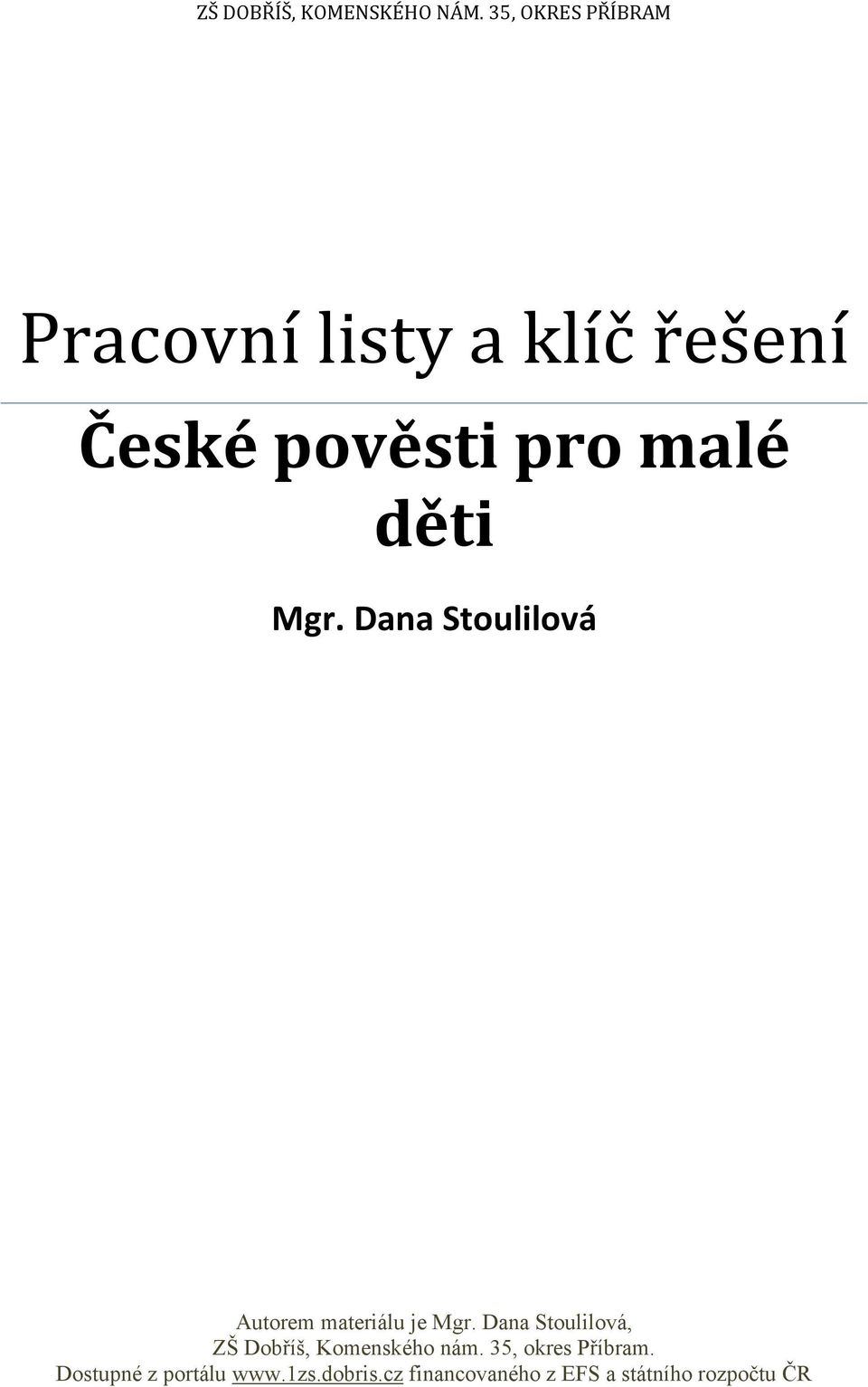 listy a klíč řešení České