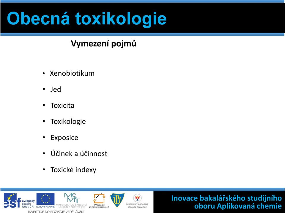 Toxicita Toxikologie