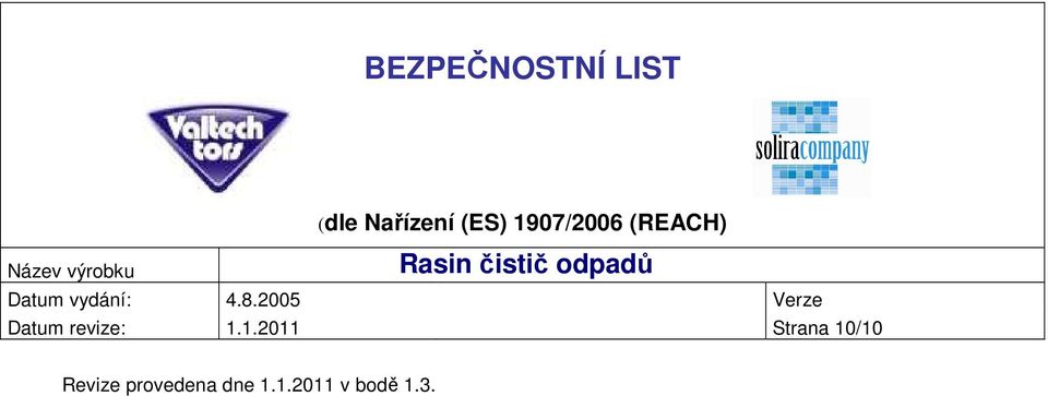 Revize provedena