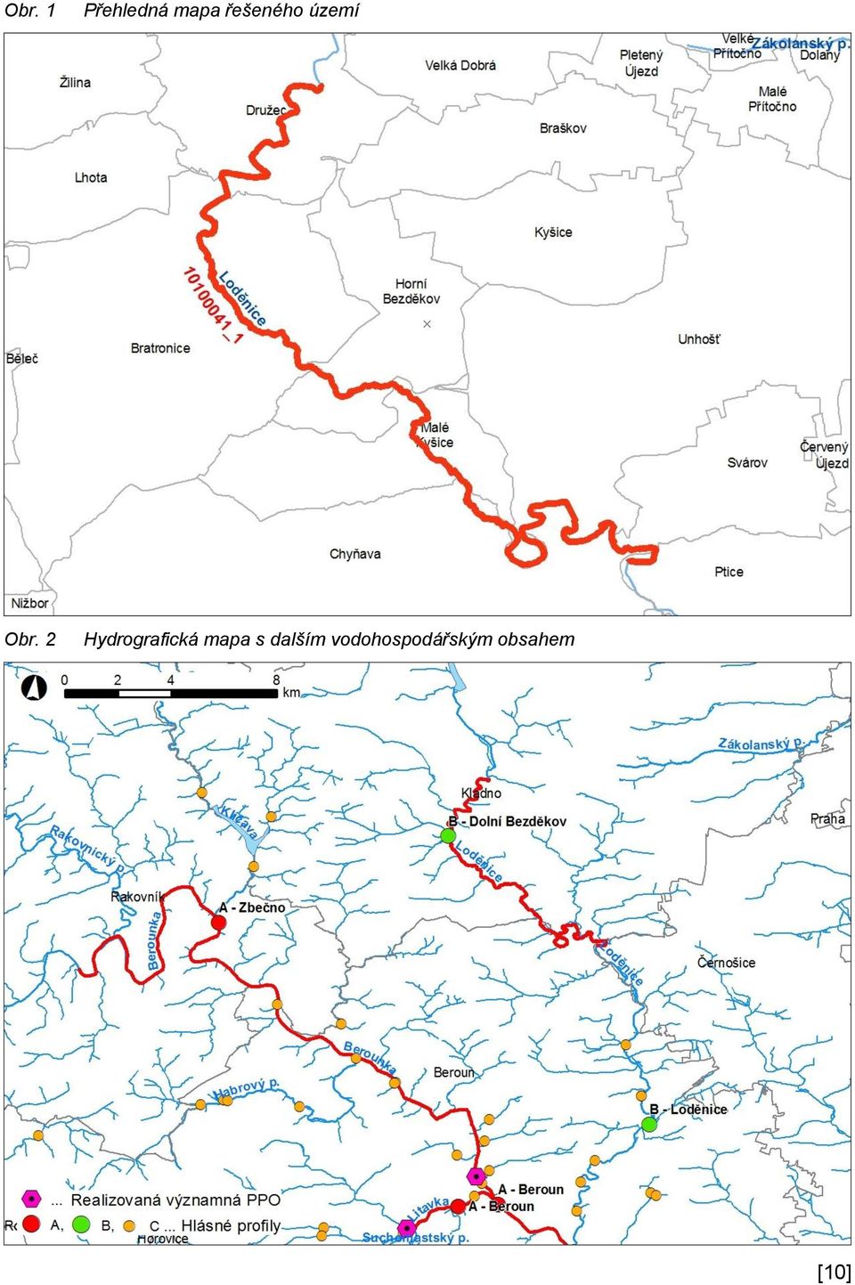 2 Hydrografická mapa s