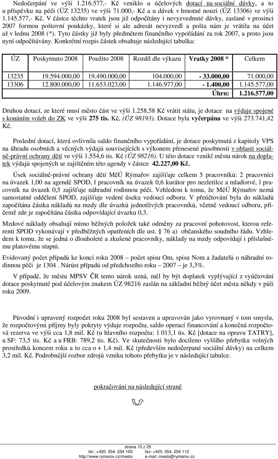 V částce těchto vratek jsou již odpočítány i nevyzvednuté dávky, zaslané v prosinci 2007 formou poštovní poukázky, které si ale adresát nevyzvedl a pošta nám je vrátila na účet až v lednu 2008 (*).