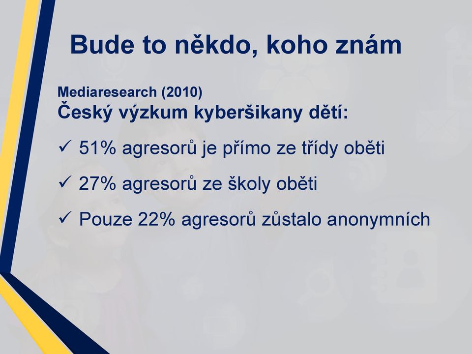 agresorů je přímo ze třídy oběti 27%