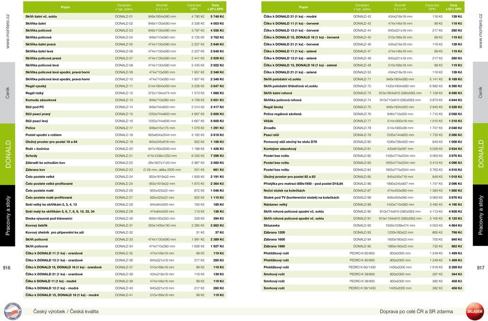 946x710x580 mm 3 135 Kč 3 762 Kč Skříňka šatní pravá DONALD 05 474x1130x580 mm 2 207 Kč 2 648 Kč Skříňka šatní levá DONALD 06 474x1130x580 mm 2 207 Kč 2 648 Kč Skříňka policová pravá DONALD 07