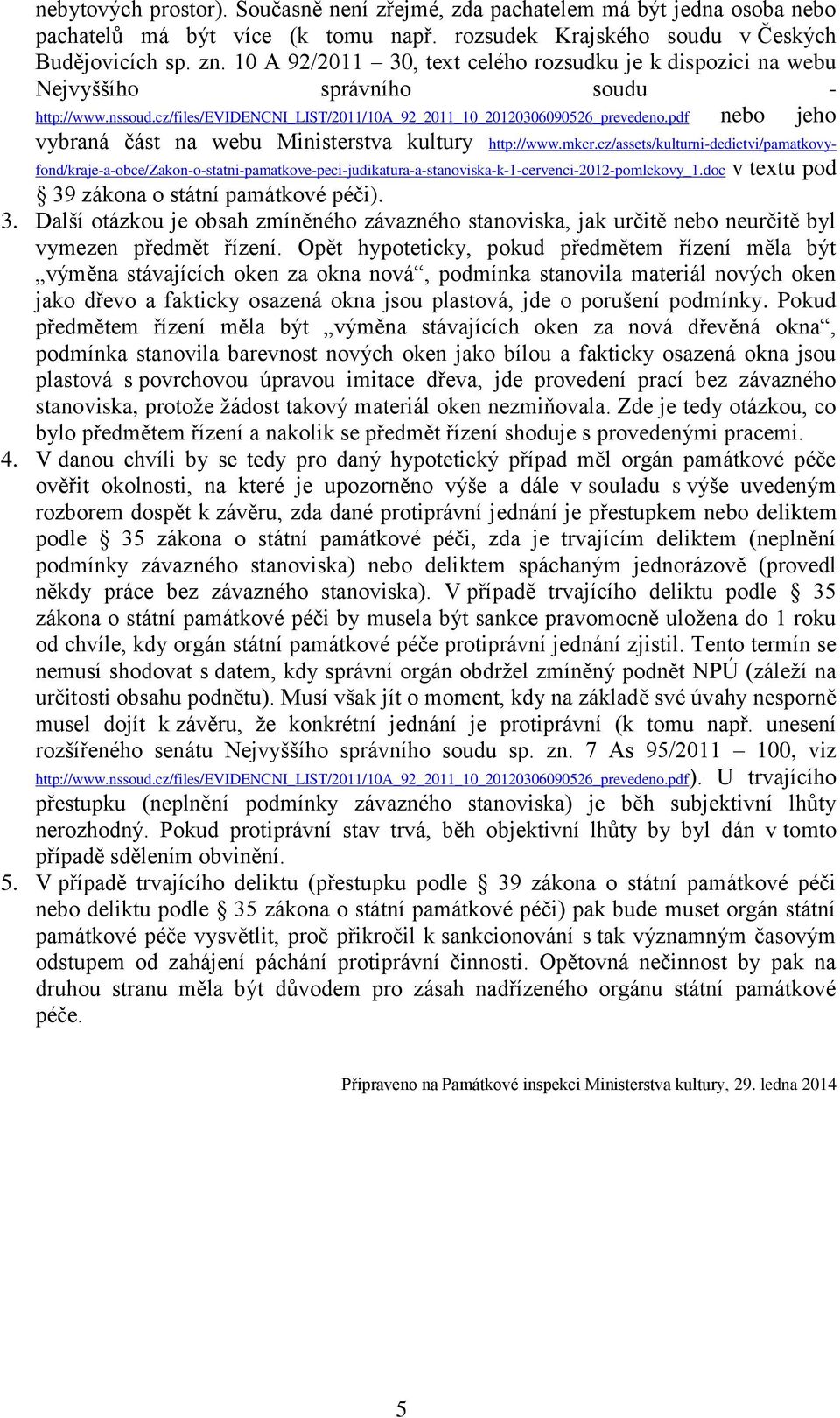 pdf nebo jeho vybraná část na webu Ministerstva kultury http://www.mkcr.