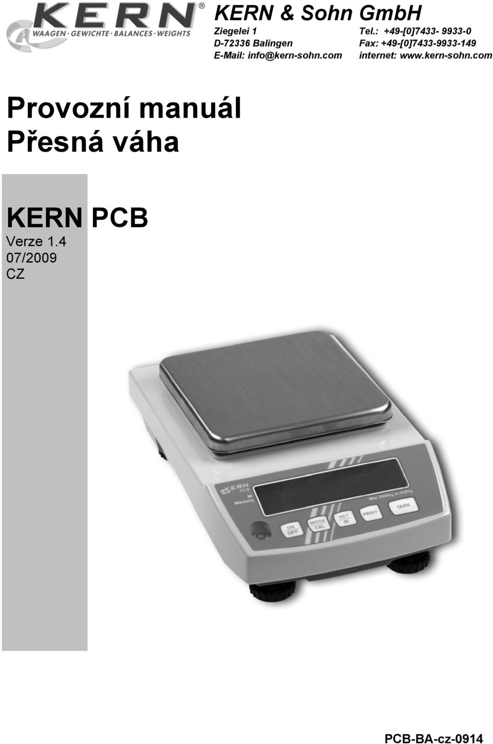 Balingen E-Mail: info@kern-sohn.com Tel.