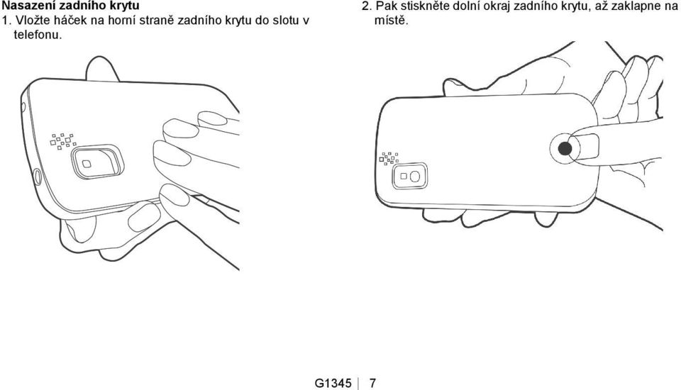 krytu do slotu v telefonu. 2.