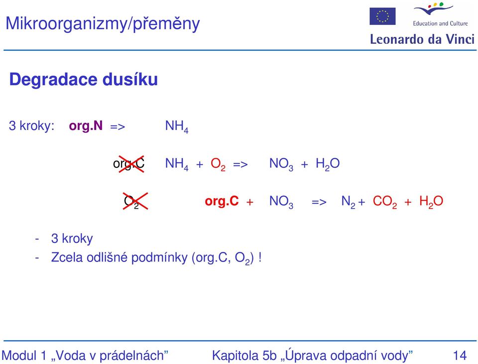 c + NO 3 => N 2 + CO 2 + H 2 O - 3 kroky - Zcela odlišné
