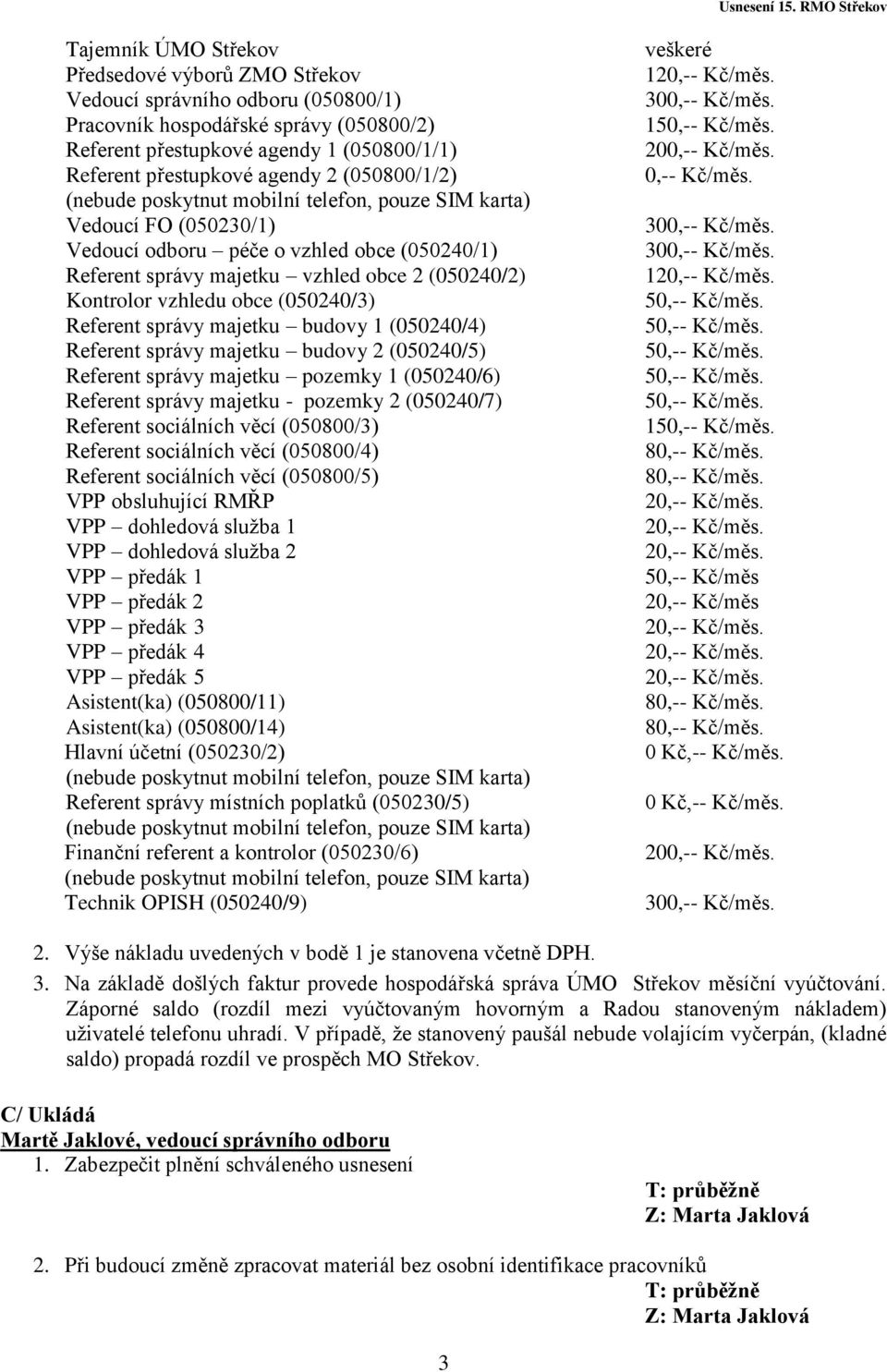 (050240/4) Referent správy majetku budovy 2 (050240/5) Referent správy majetku pozemky 1 (050240/6) Referent správy majetku - pozemky 2 (050240/7) Referent sociálních věcí (050800/3) Referent