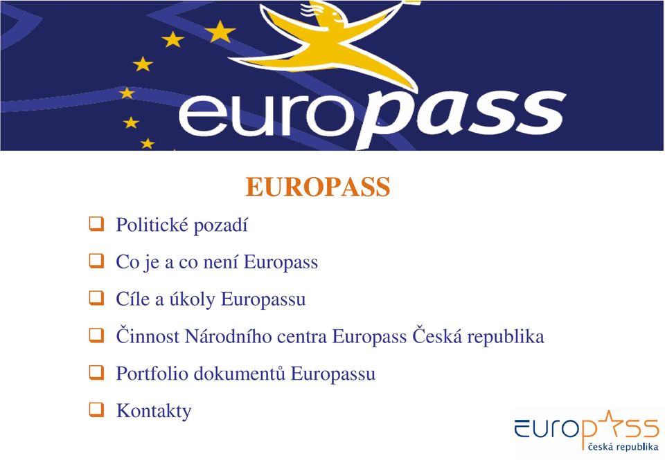 Činnost Národního centra Europass Česká