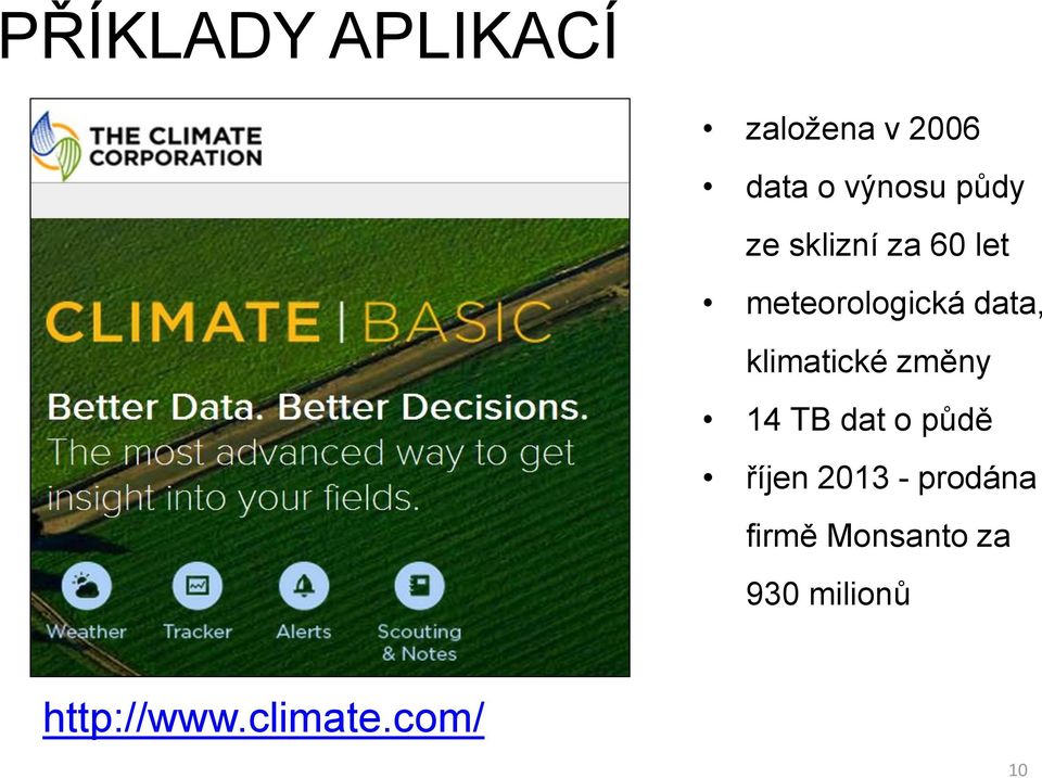 klimatické změny 14 TB dat o půdě říjen 2013 -