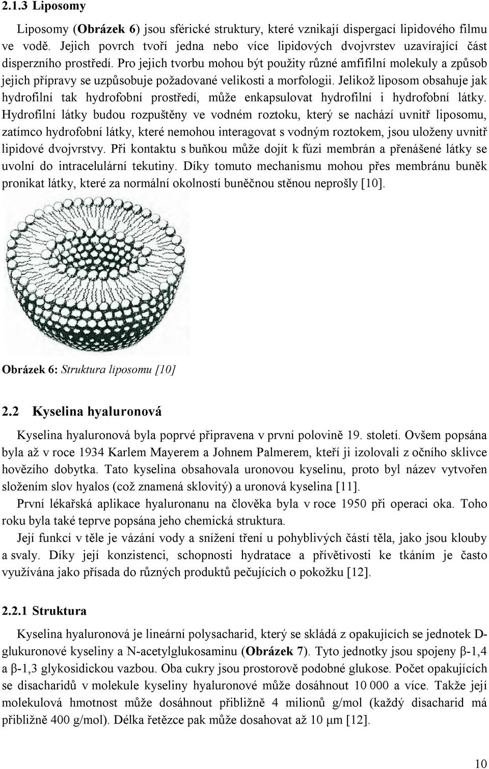 Pro jejich tvorbu mohou být použity různé amfifilní molekuly a způsob jejich přípravy se uzpůsobuje požadované velikosti a morfologii.