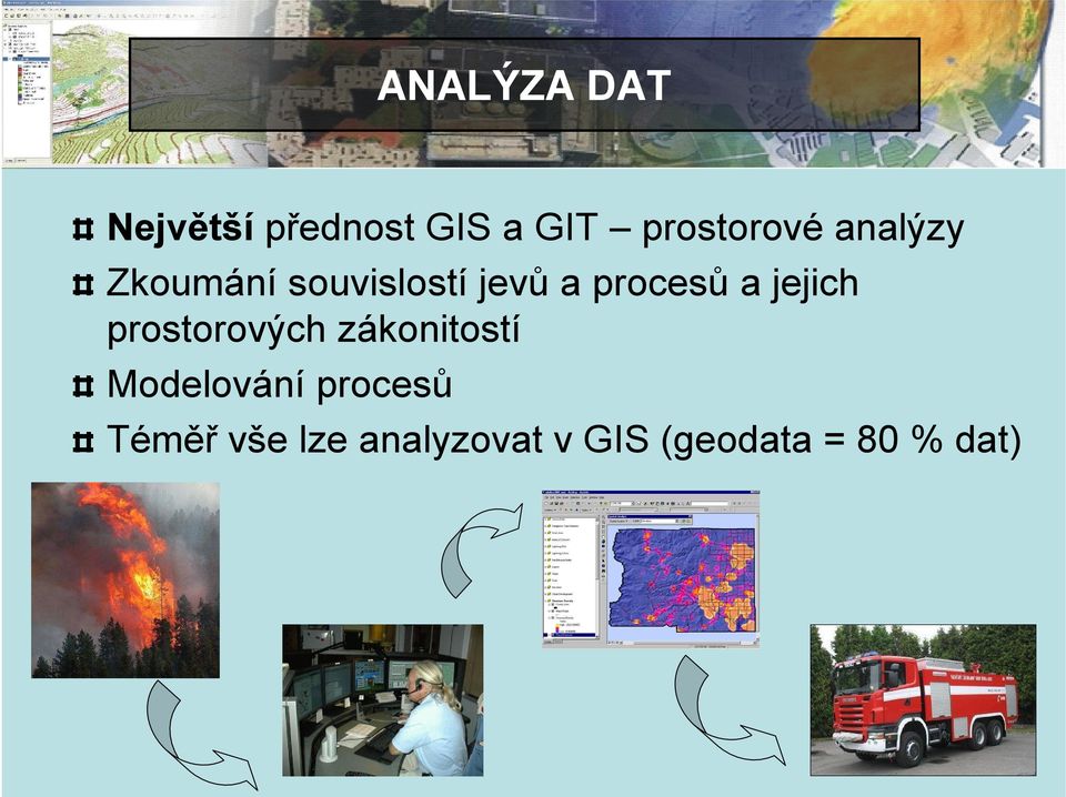 procesů a jejich prostorových zákonitostí