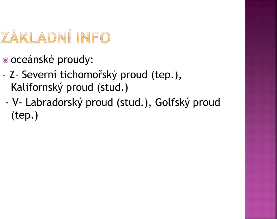 ), Kalifornský proud (stud.