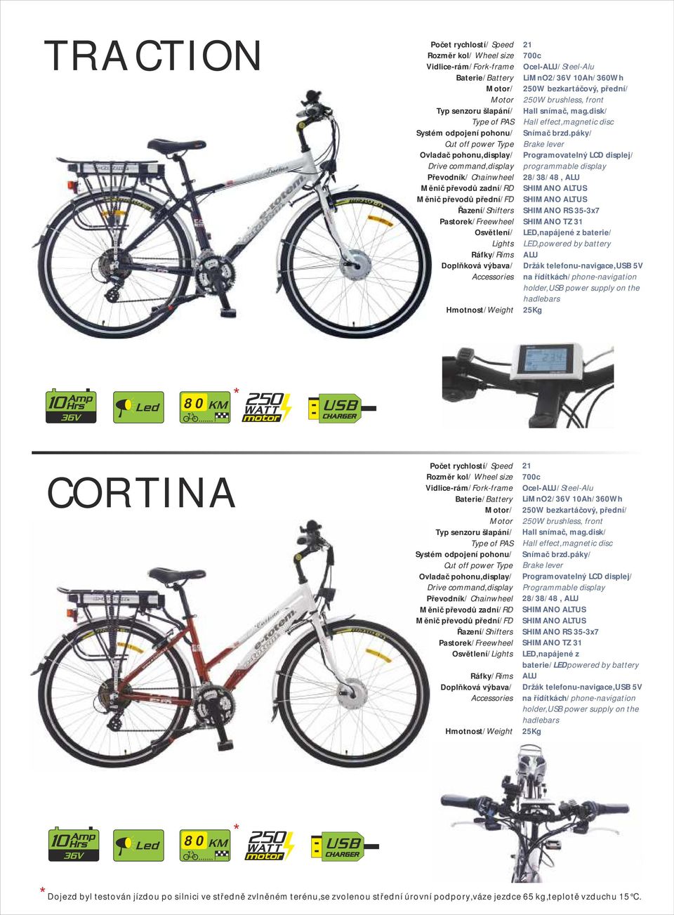 disk/ Hall effect,magnetic disc Programovatelný LCD displej/ programmable display 28/38/48, SHIMANO ALTUS SHIMANO ALTUS SHIMANO RS 35-3x7 SHIMANO TZ 31 LED,napájené z baterie/ LED,powered by battery