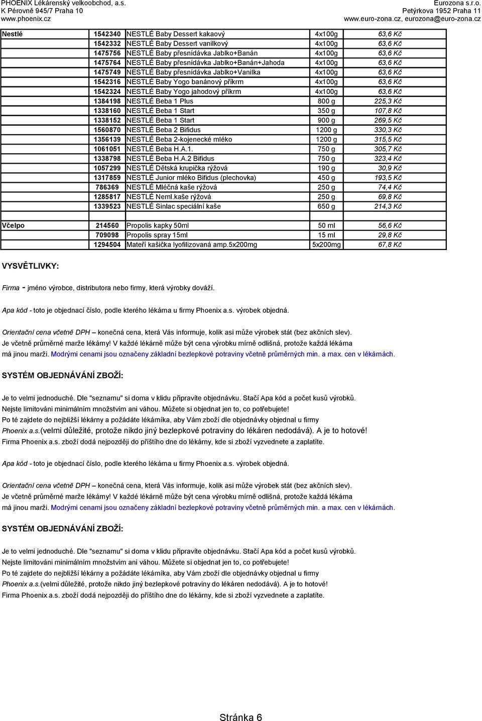 příkrm 4x100g 63,6 Kč 1384198 NESTLÉ Beba 1 Plus 800 g 225,3 Kč 1338160 NESTLÉ Beba 1 Start 350 g 107,8 Kč 1338152 NESTLÉ Beba 1 Start 900 g 269,5 Kč 1560870 NESTLÉ Beba 2 Bifidus 1200 g 330,3 Kč