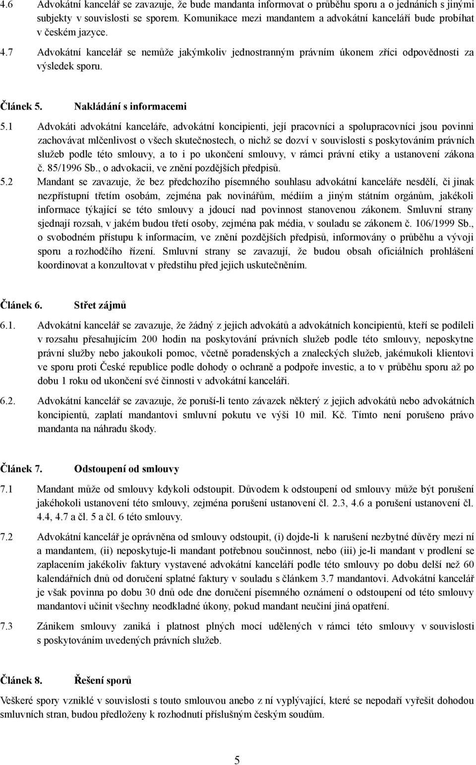 Nakládání s informacemi 5.