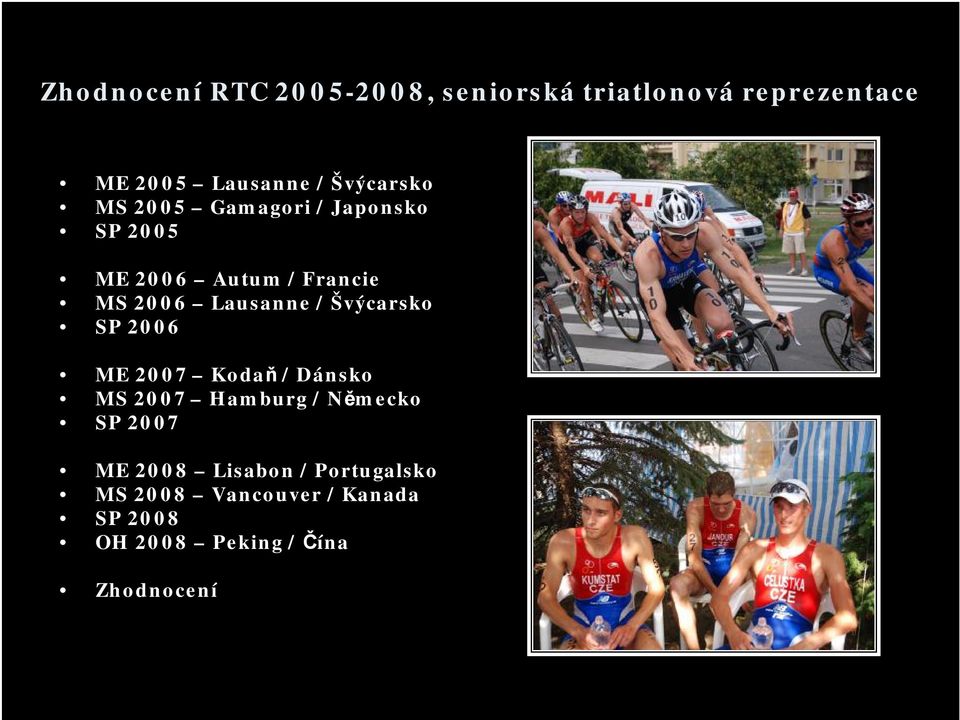 / Dánsko MS 2007 Hamburg / Německo SP 2007 ME 2008 Lisabon /