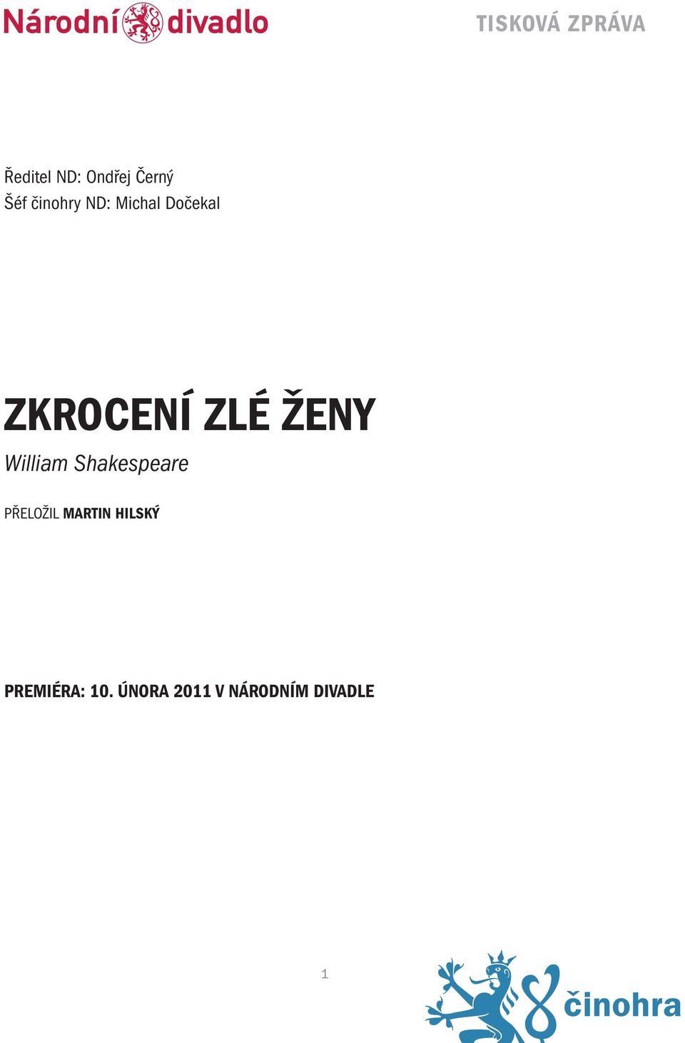 Shakespeare PŘELOŽIL MARTIN HILSKÝ