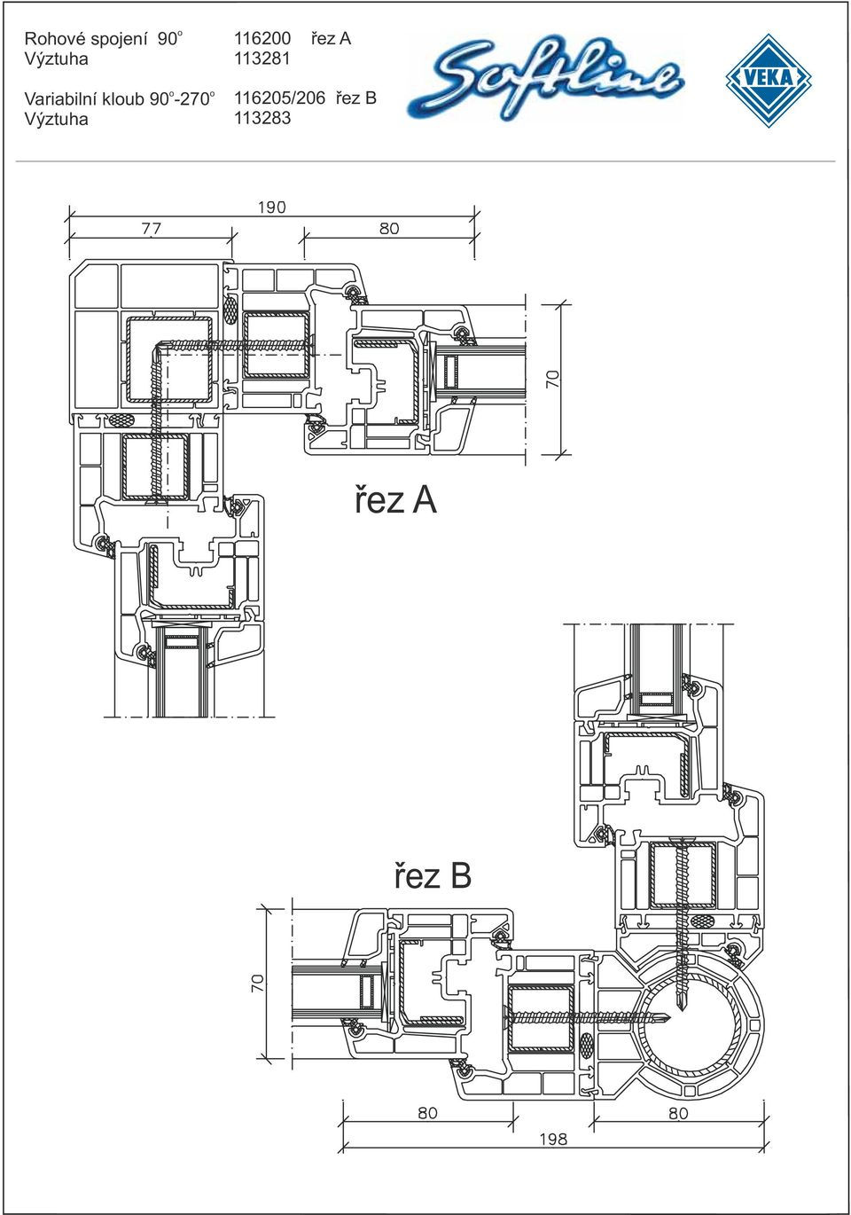 kloub 90-270 Výztuha