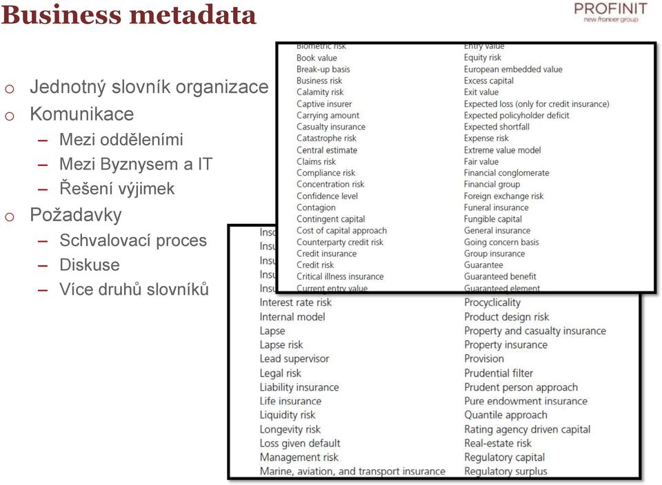 Mezi Byznysem a IT Řešení výjimek o