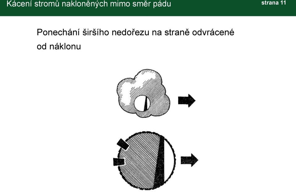 Ponechání širšího nedořezu