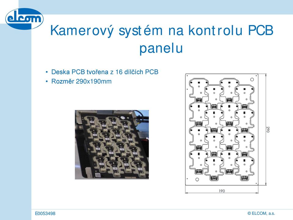 Deska PCB tvořena z 16