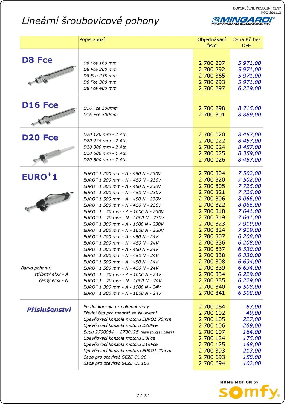 2 700 022 8 457,00 D20 300 mm - 2 Att. 2 700 024 8 457,00 D20 500 mm - 1 Att. 2 700 025 8 359,00 D20 500 mm - 2 Att.