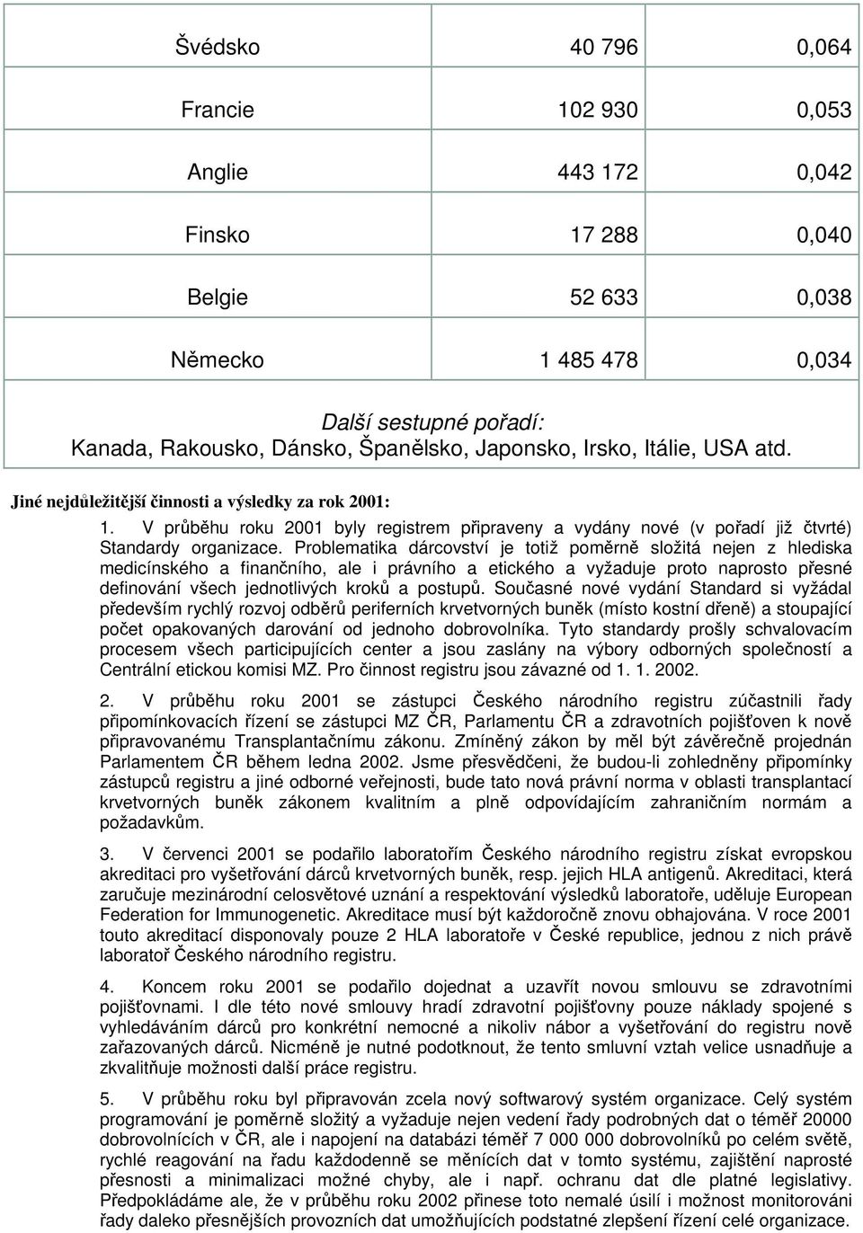 Problematika dárcovství je totiž poměrně složitá nejen z hlediska medicínského a finančního, ale i právního a etického a vyžaduje proto naprosto přesné definování všech jednotlivých kroků a postupů.