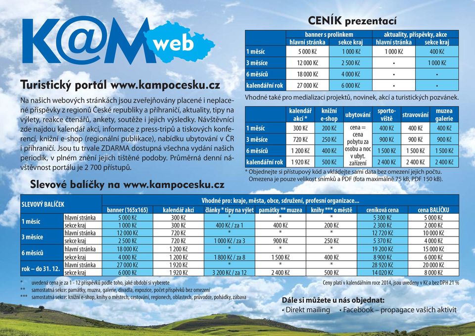 Jsou tu trvale dostupná všechna našich periodik, v plném znění jejich tištěné podoby. Průměrná denní návštěvnost portálu je 2 700 přístupů.