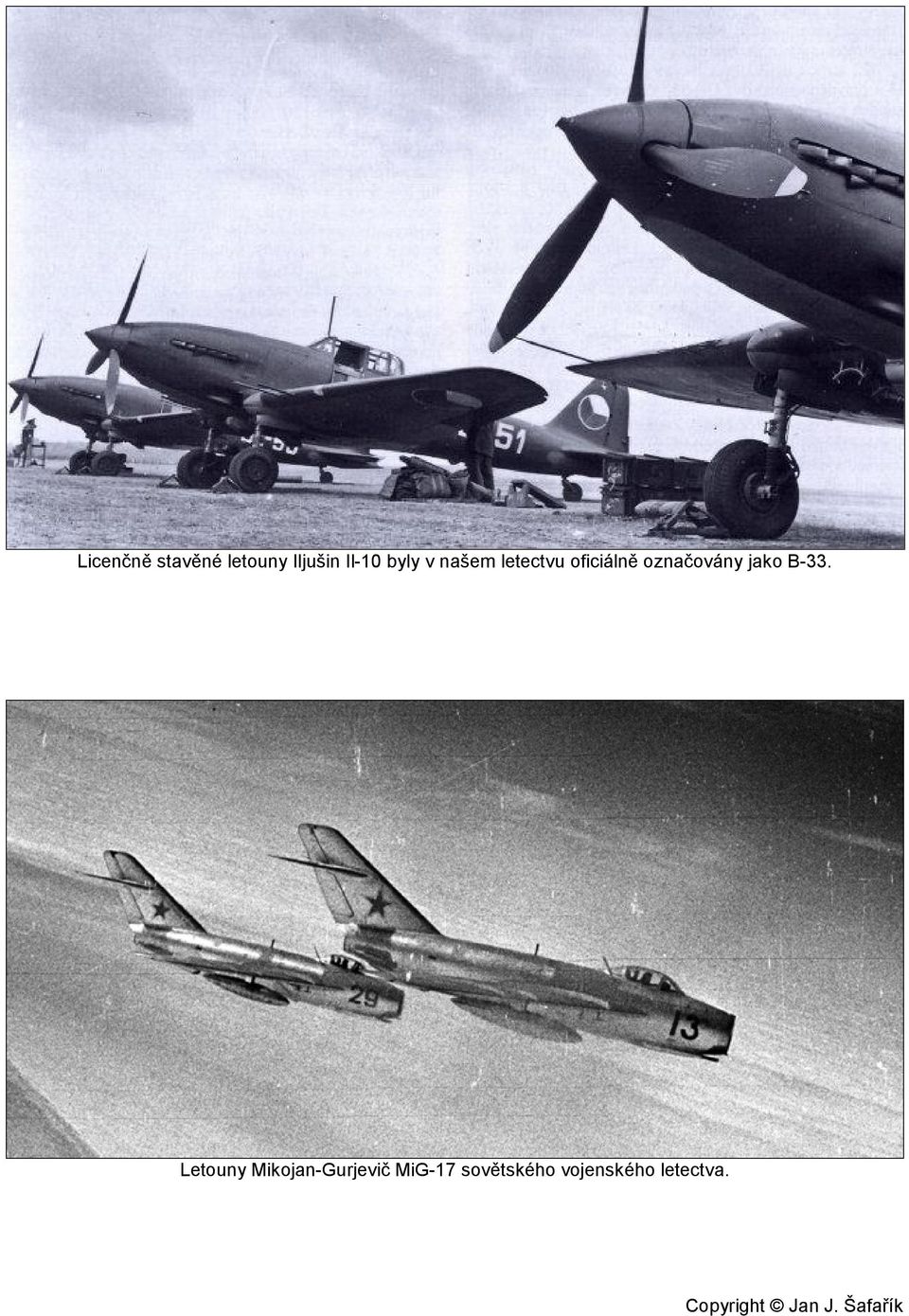 označovány jako B-33.