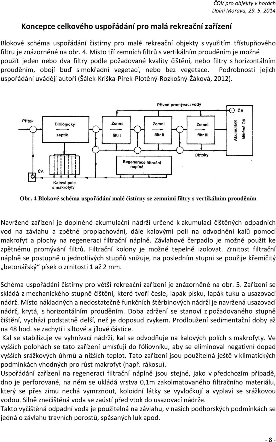 bez vegetace. Podrobnosti jejich uspořádání uvádějí autoři (Šálek-Kriška-Pírek-Plotěný-Rozkošný-Žáková, 2012). Obr.