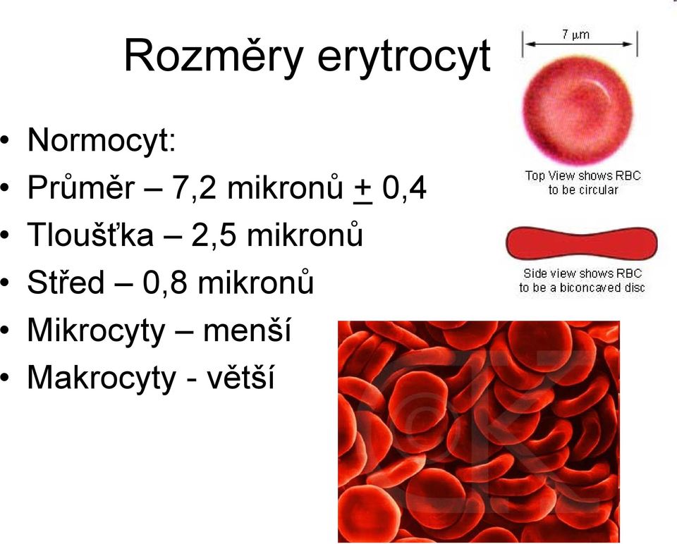 Tloušťka 2,5 mikronů Střed 0,8