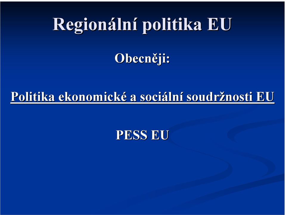 Regionální politika EU - PDF Stažení zdarma