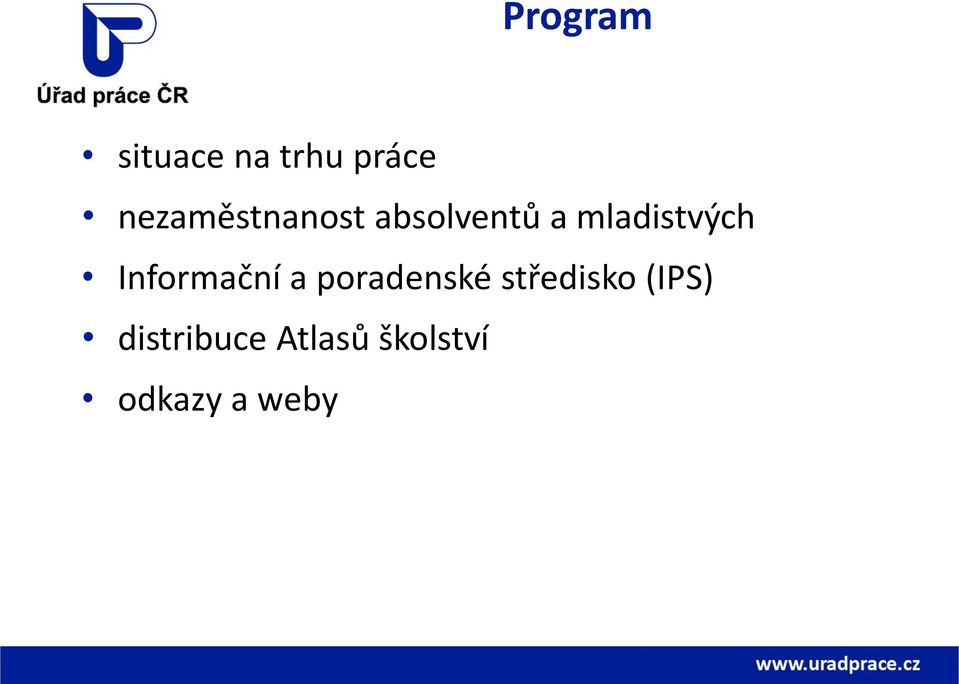 mladistvých Informační a poradenské