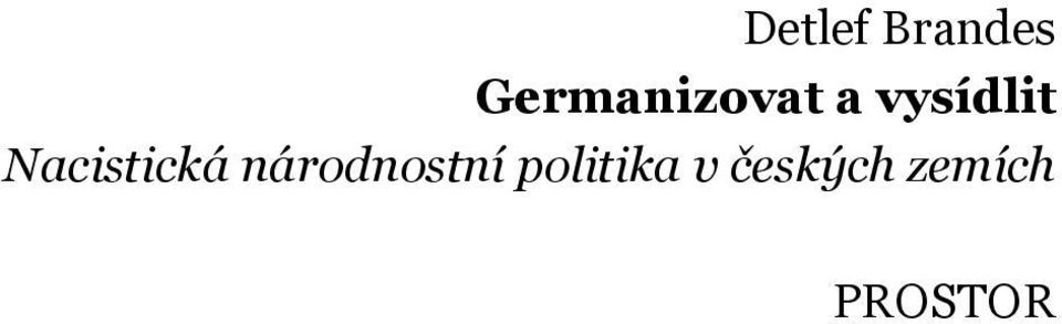 vysídlit Nacistická