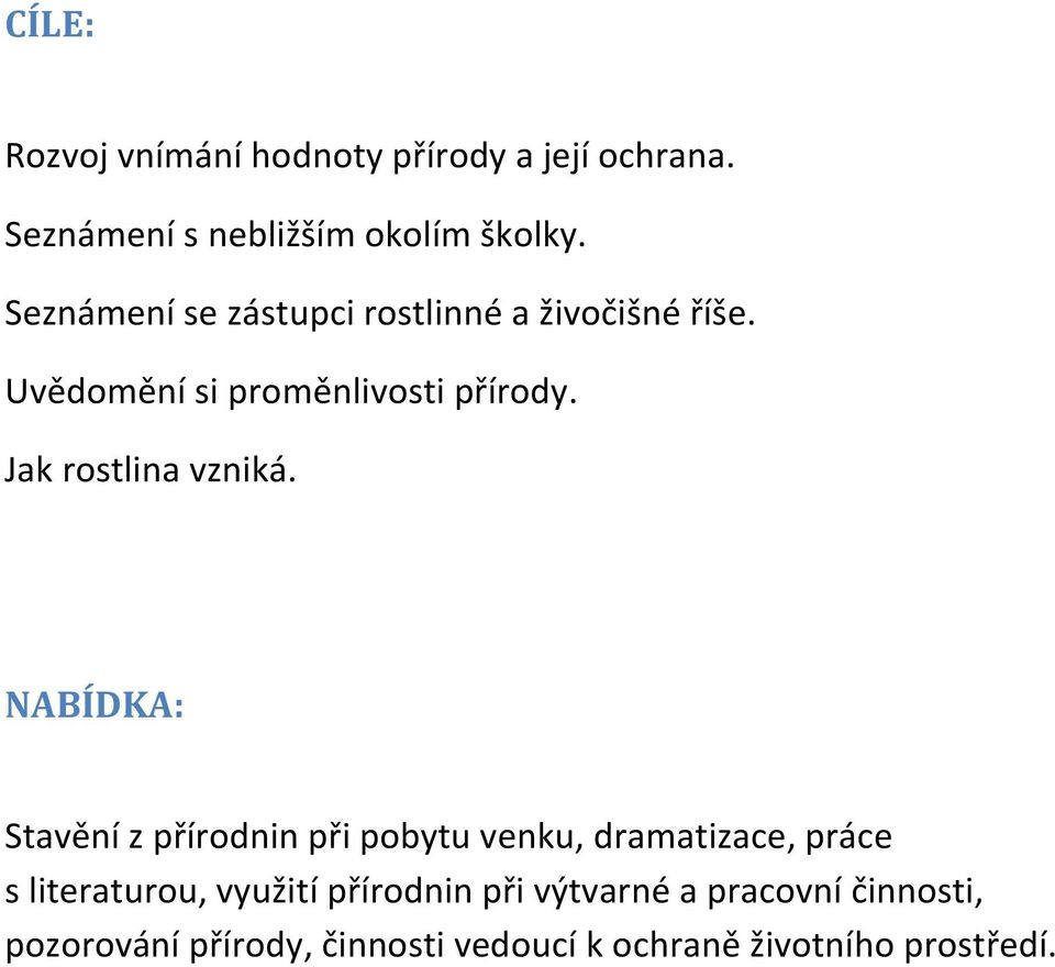 Jak rostlina vzniká.