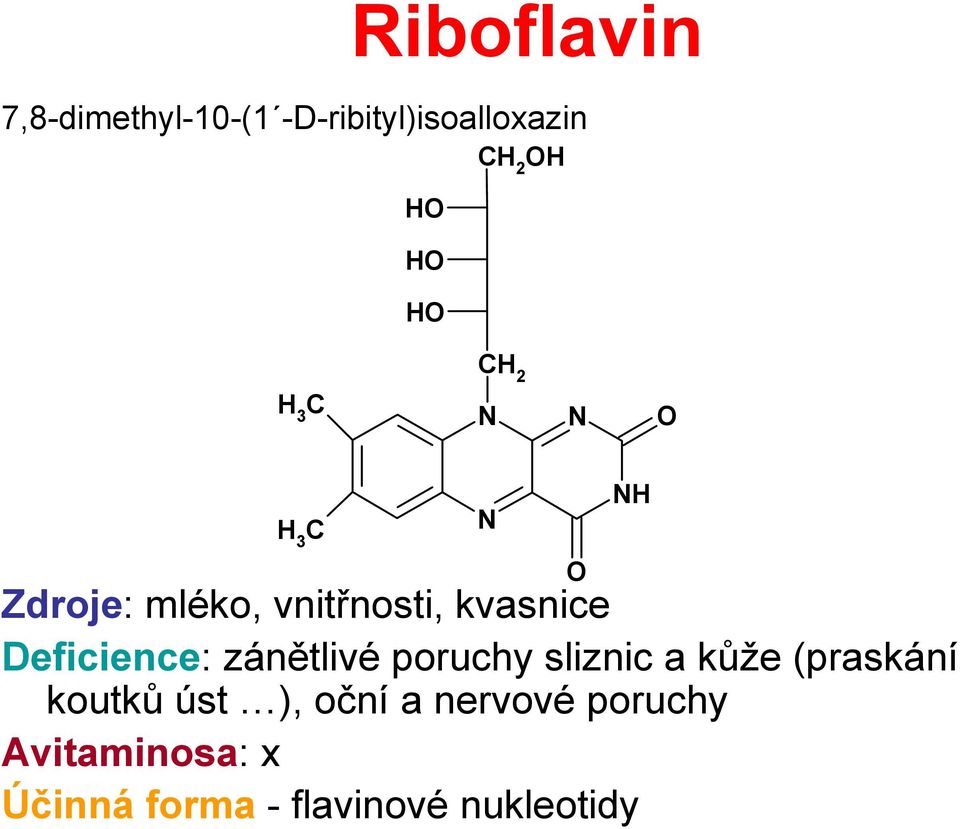 poruchy sliznic a kůže (praskání koutků úst ), oční a